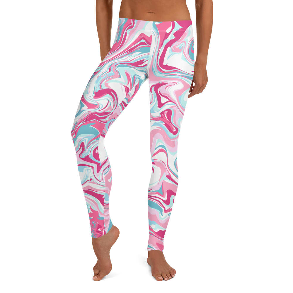Marbled Candy Pink Leggings