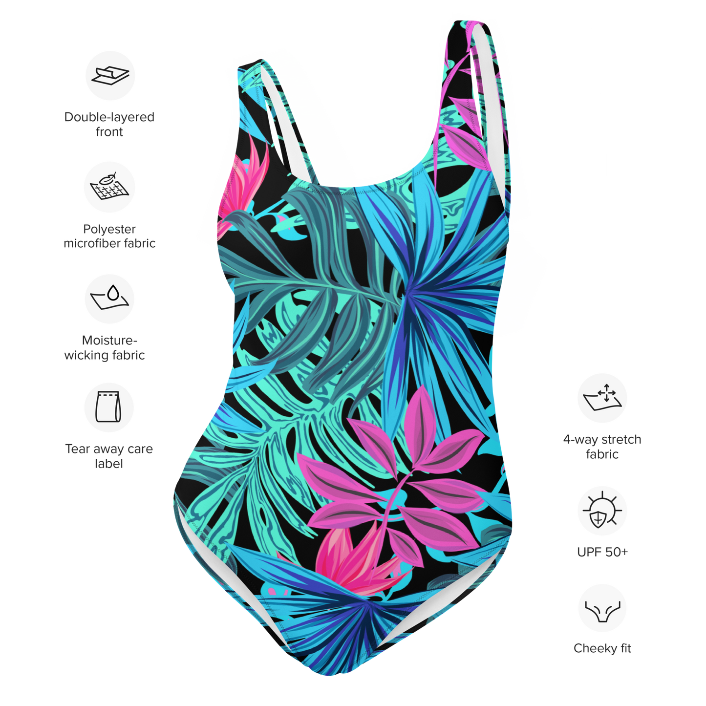 Neon Palm Swimsuit