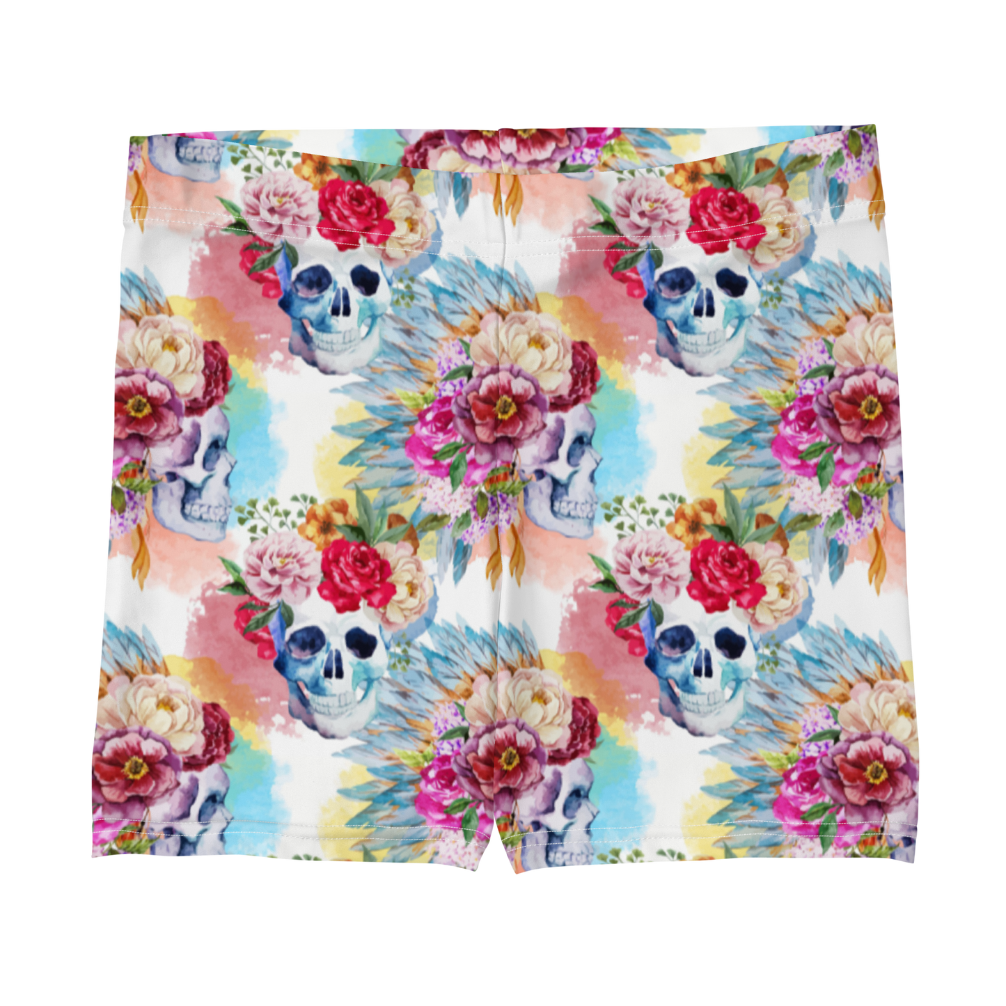 Floral Skulls Shorts